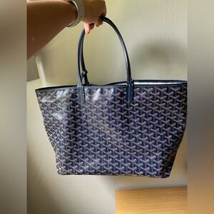 Goyard Saint Louis PM tote bag in Navy Blue